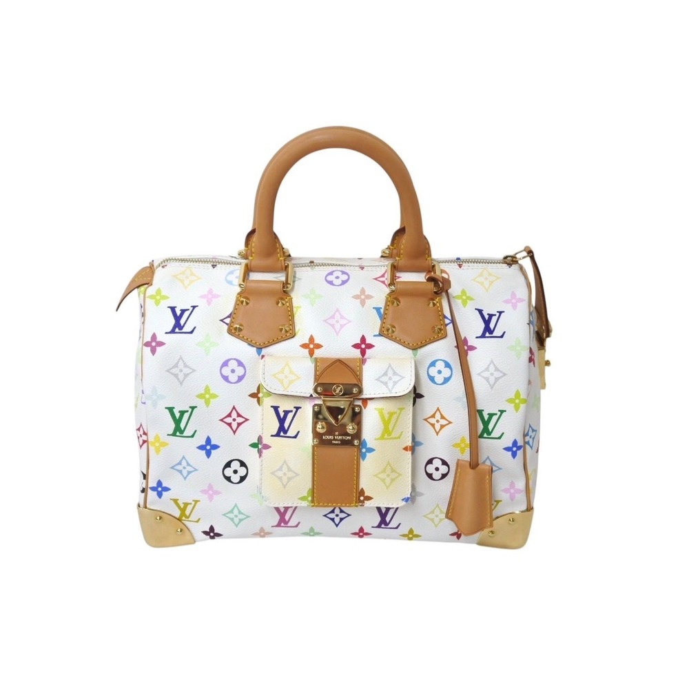 LOUIS VUITTON Speedy Handbag Monogram Multicolore Multicolor by Takashi Murakami